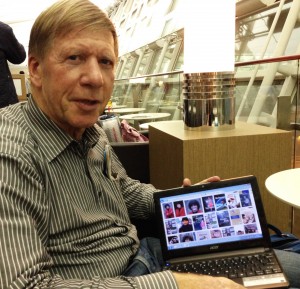 Dr. Cornelius "Kees" Hoefnagel showing me his wife's website.